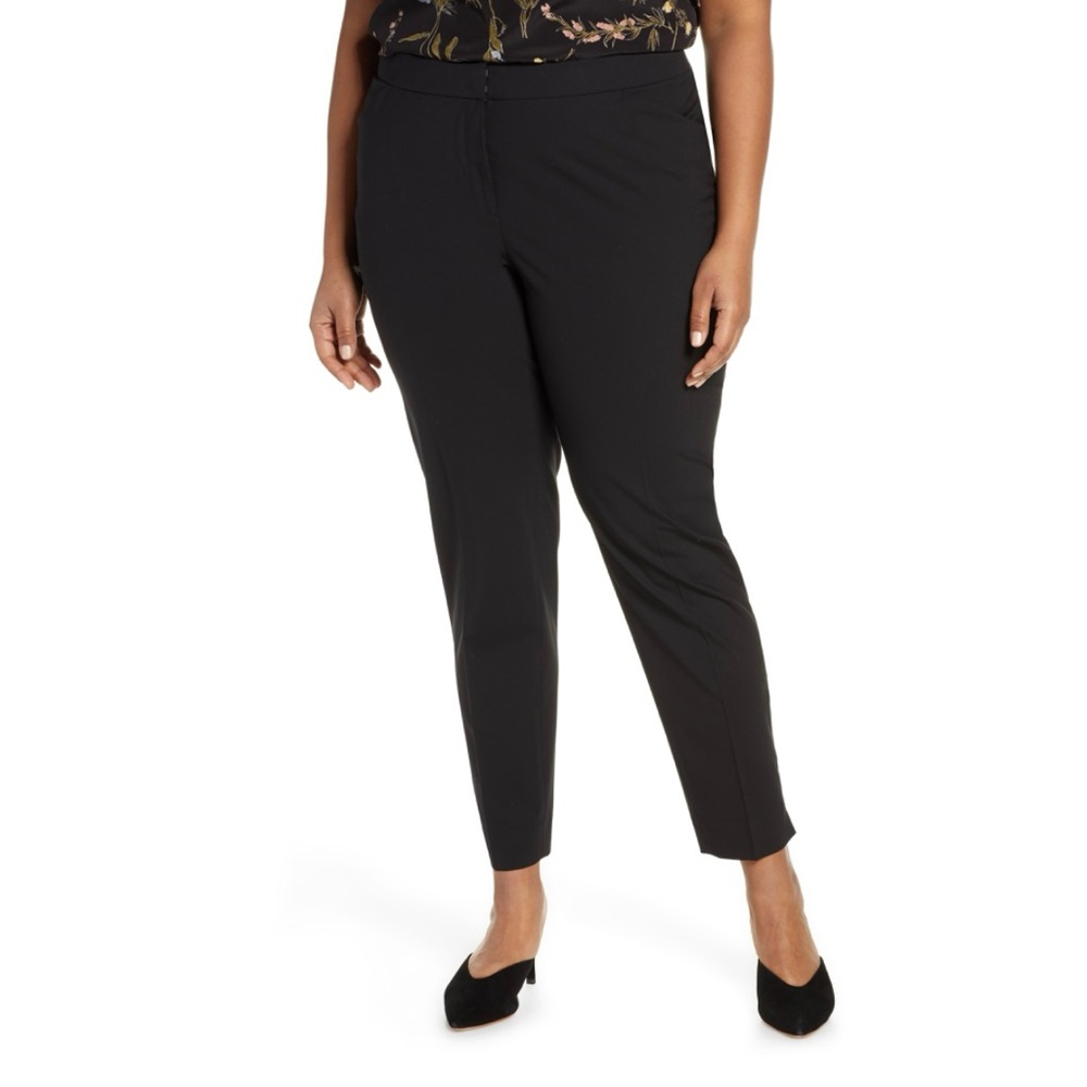 NWT Lafayette 148 Irving Straight Leg Wool Pants. Size 14